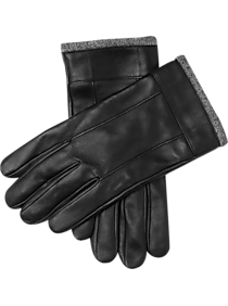 Men's Wearhouse Black Leather Gloves