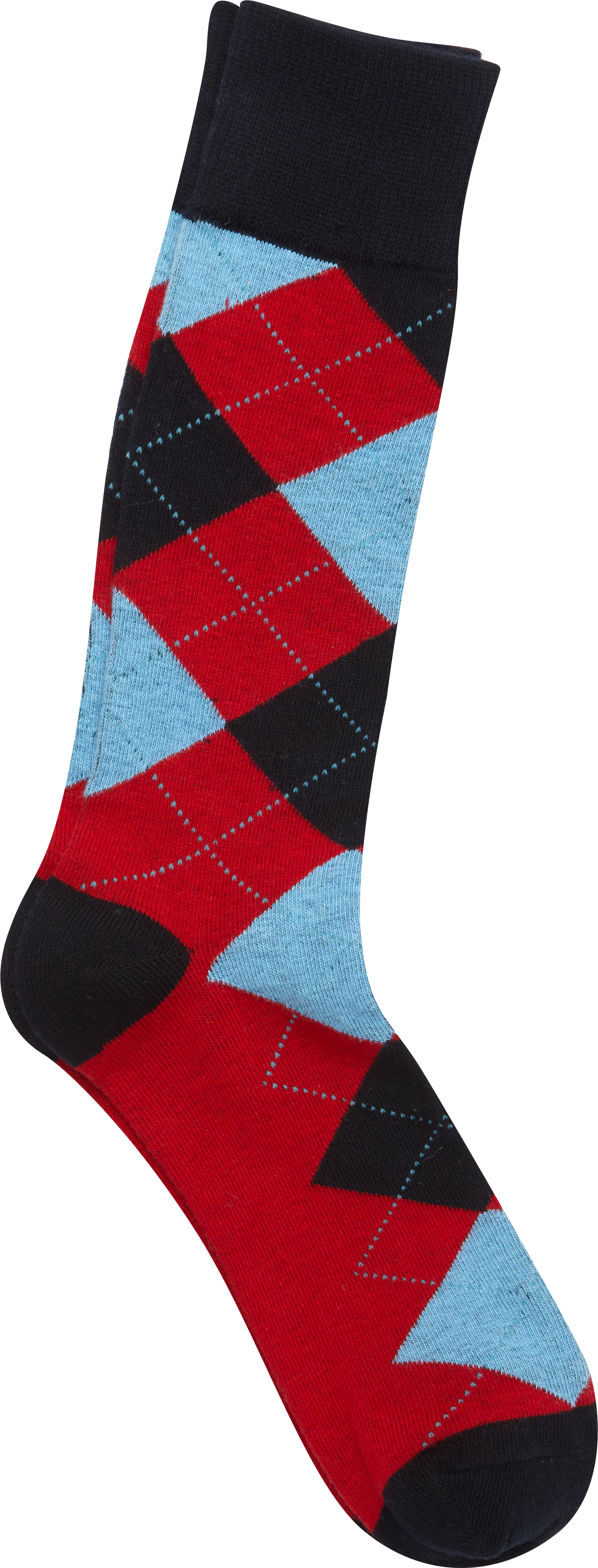English Laundry Red and Blue Argyle Socks
