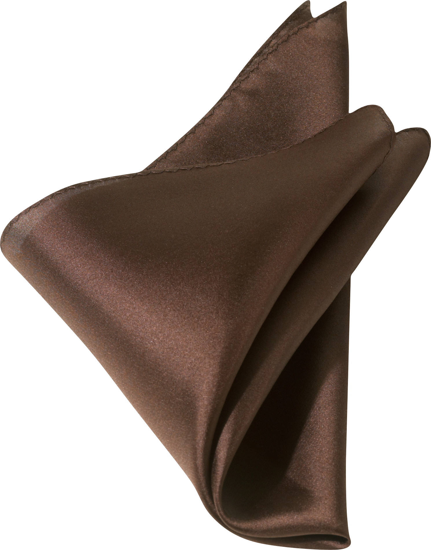 Brown 100% Silk Pocket Square