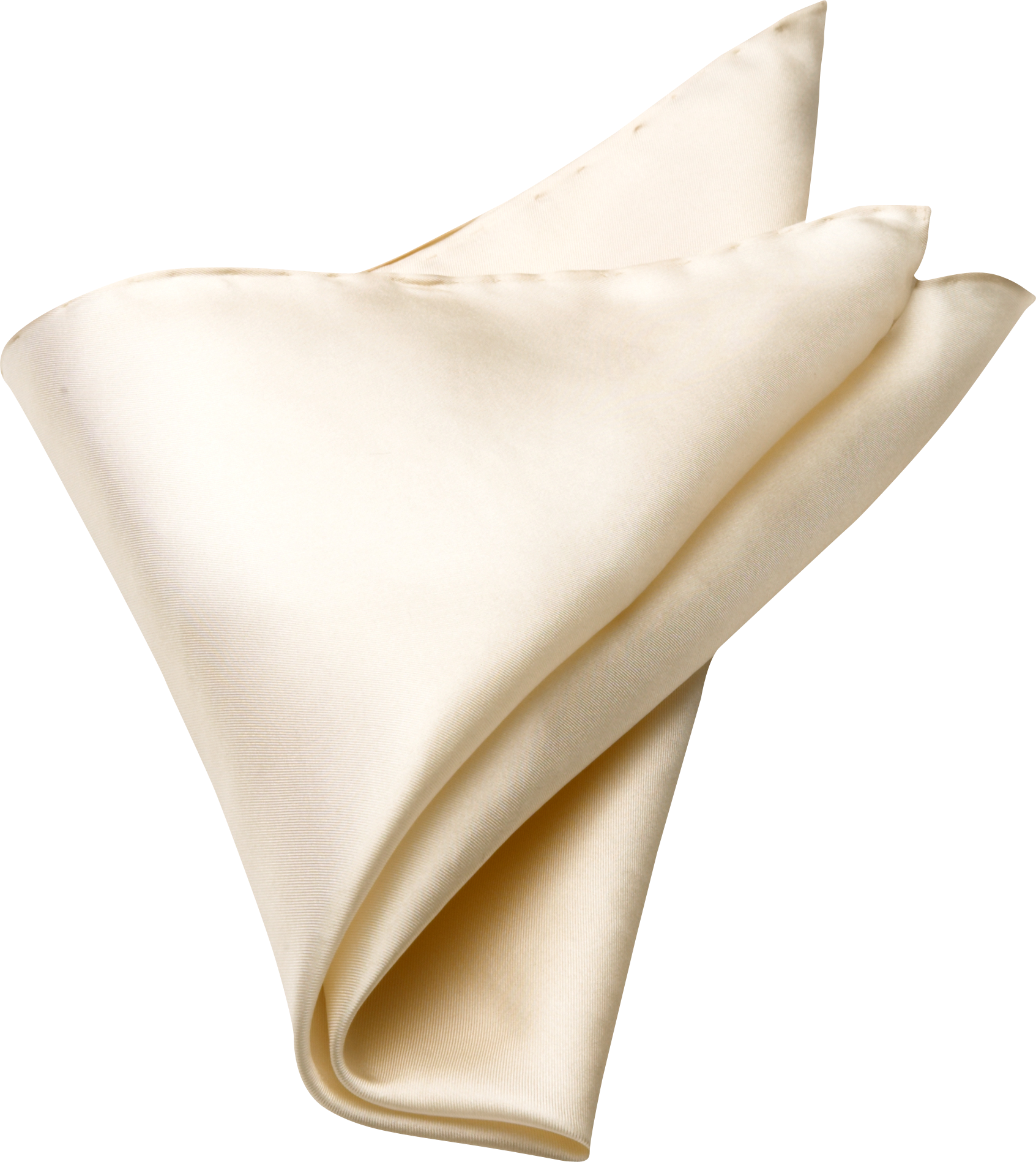 Ecru 100% Silk Pocket Square