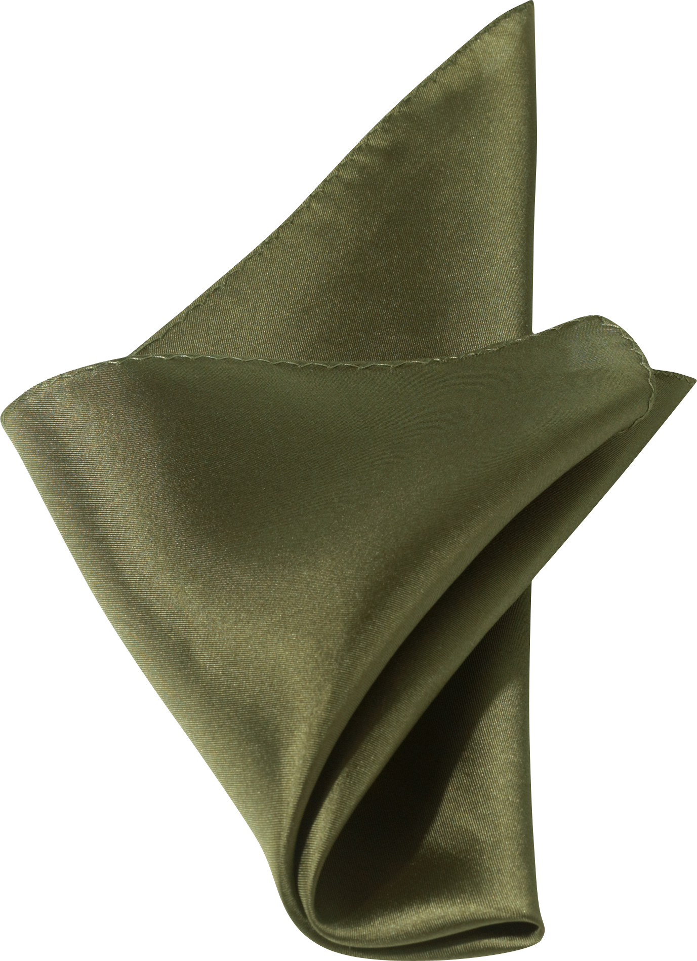 Olive 100% Silk Pocket Square