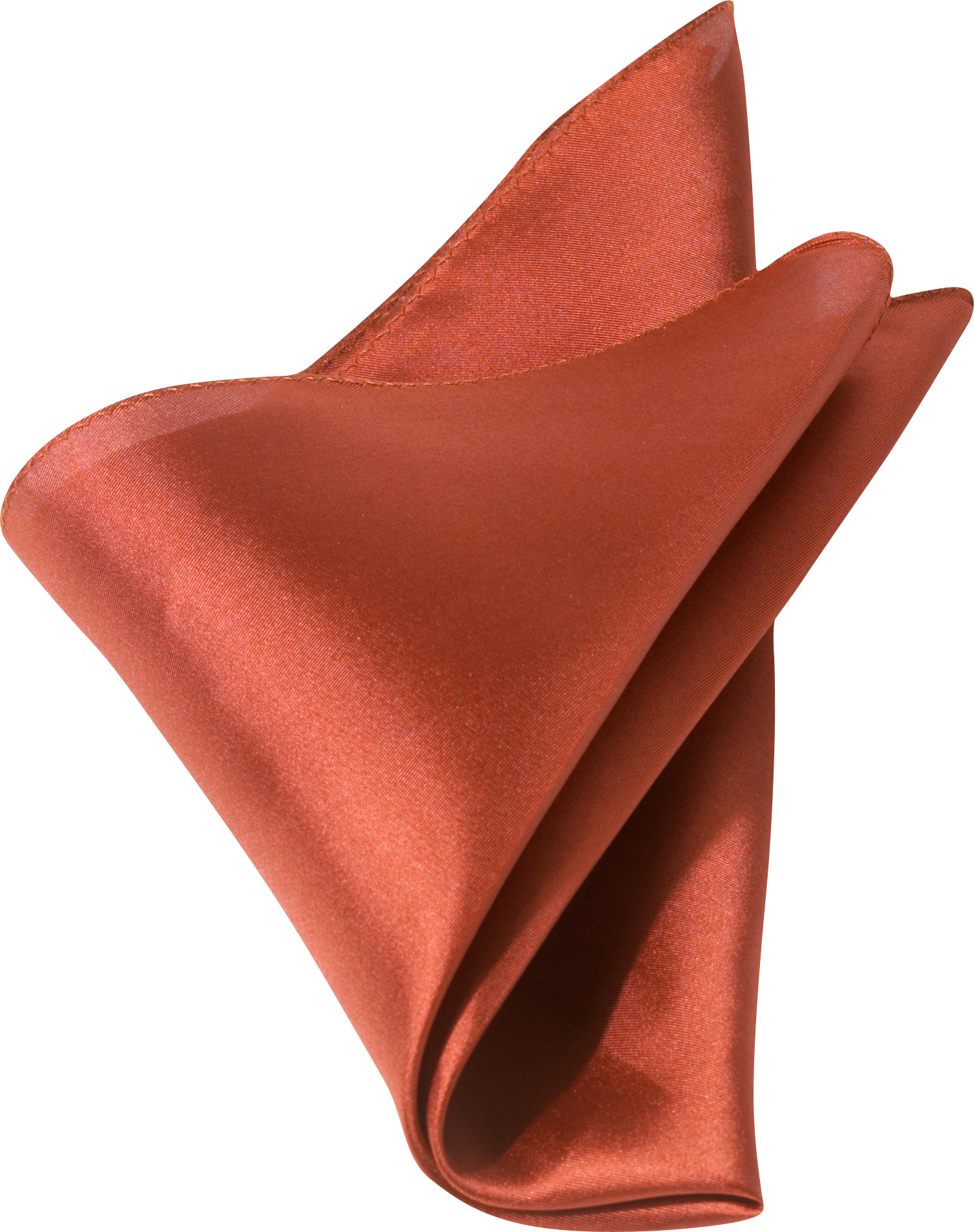 Rust 100% Silk Pocket Square