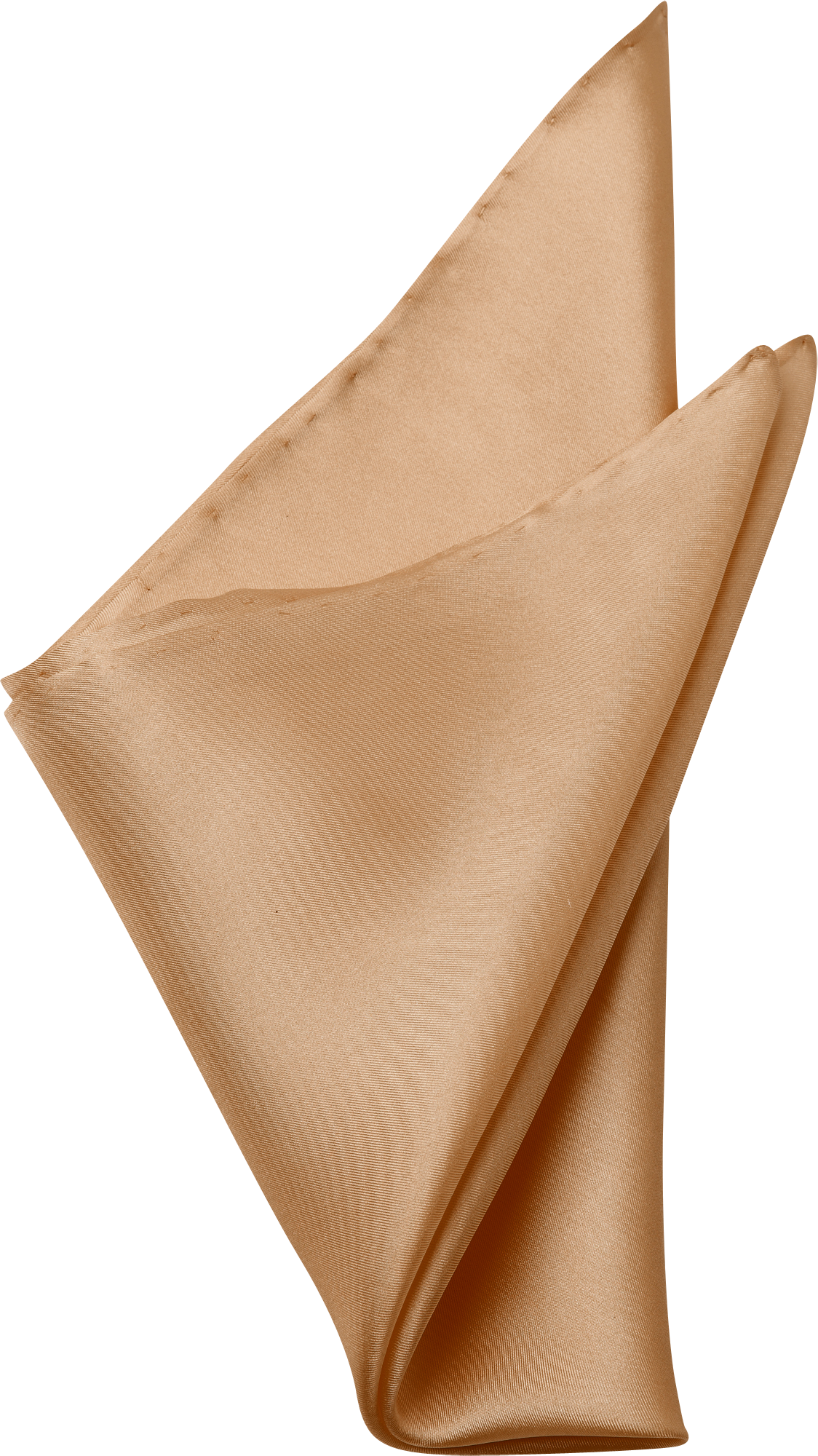 Tan 100% Silk Pocket Square