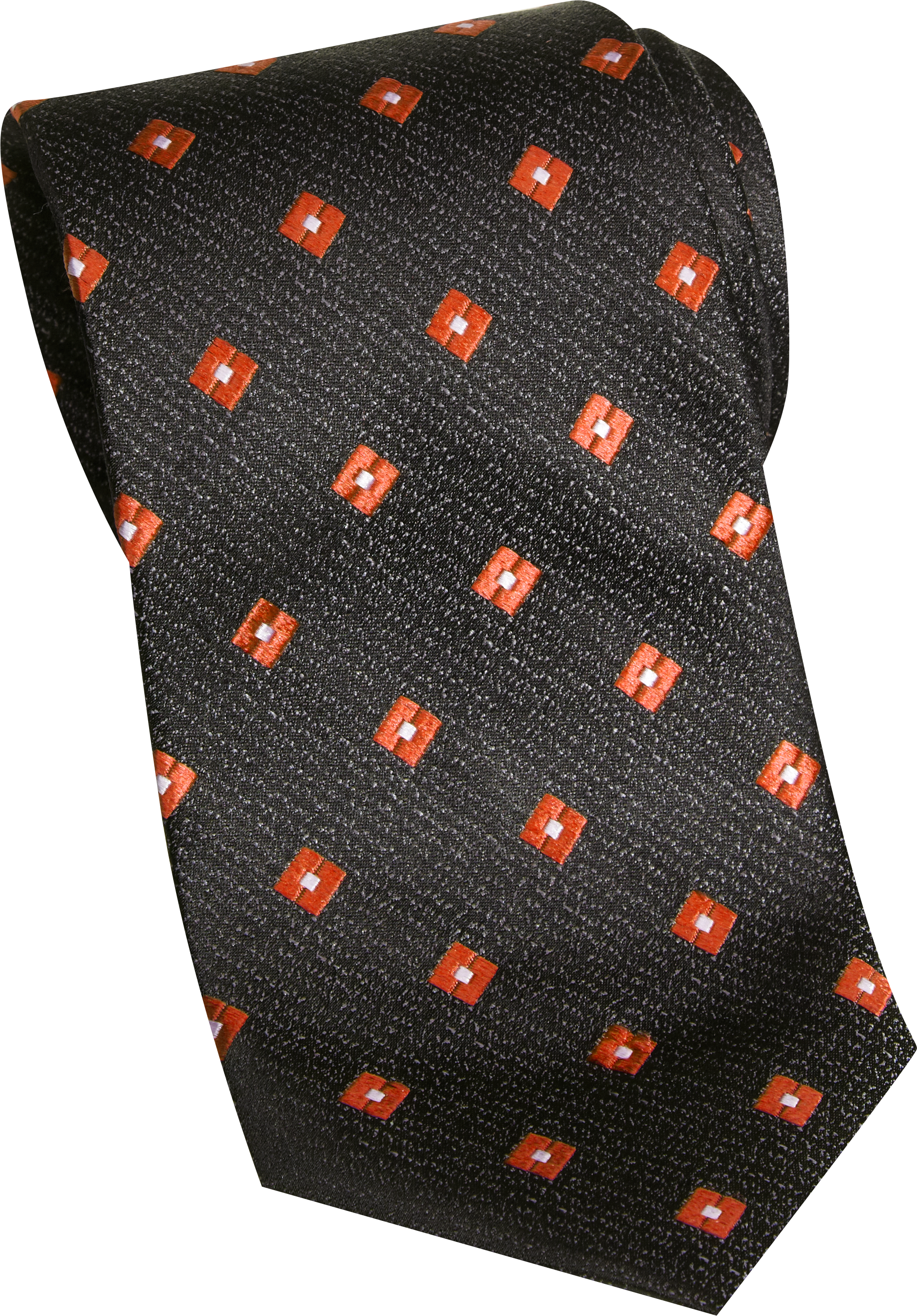 Egara Orange Diamond Narrow Tie