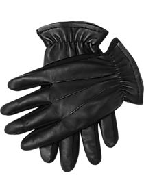 Men's Wearhouse Black Leather Stretch Gloves