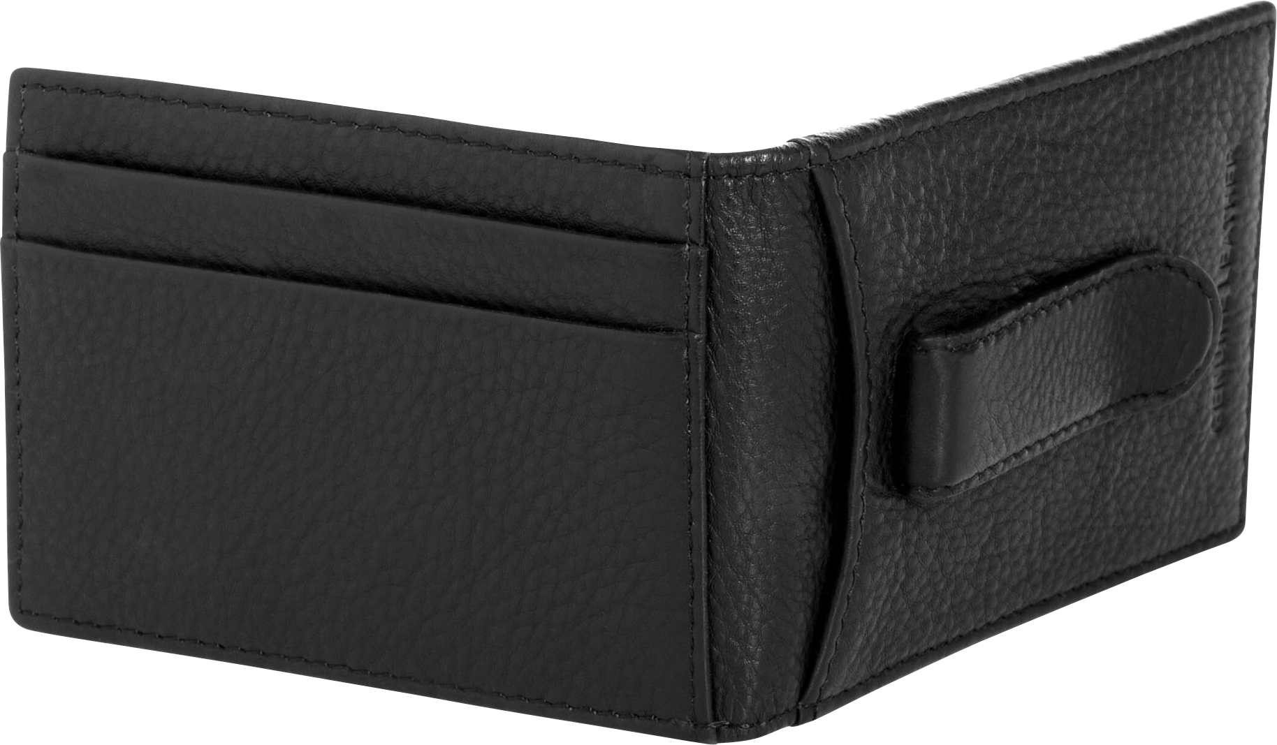 Joseph Abboud Black Leather Bi-Fold ID Wallet