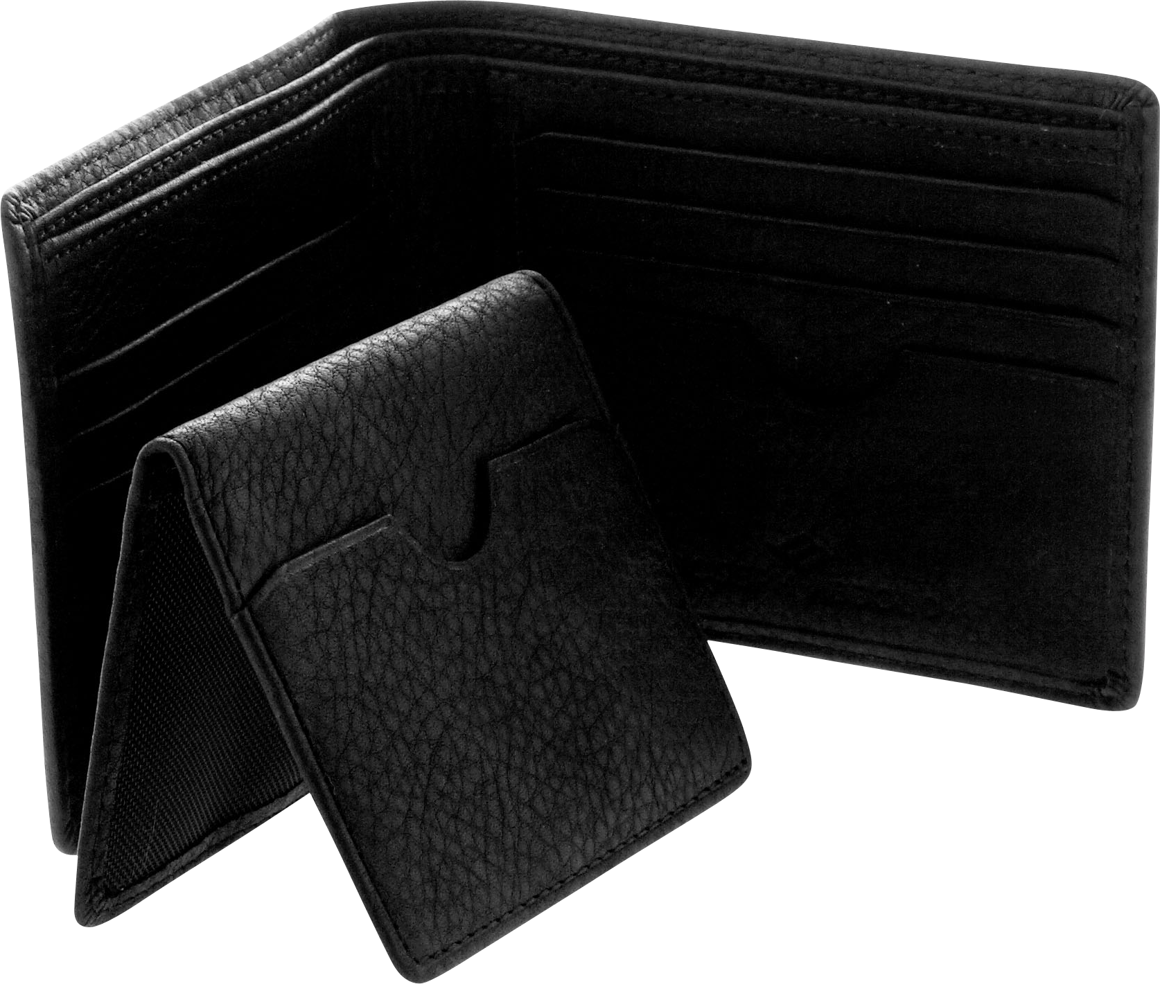 Joseph Abboud Black Leather Bi-Fold Wallet