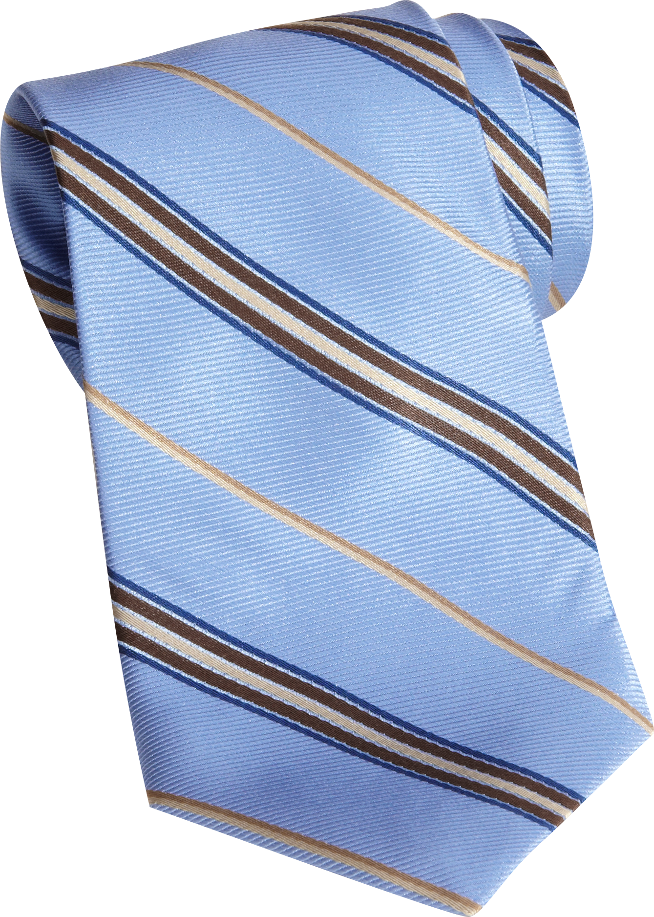 Jhane Barnes Light Blue Stripe Narrow Tie