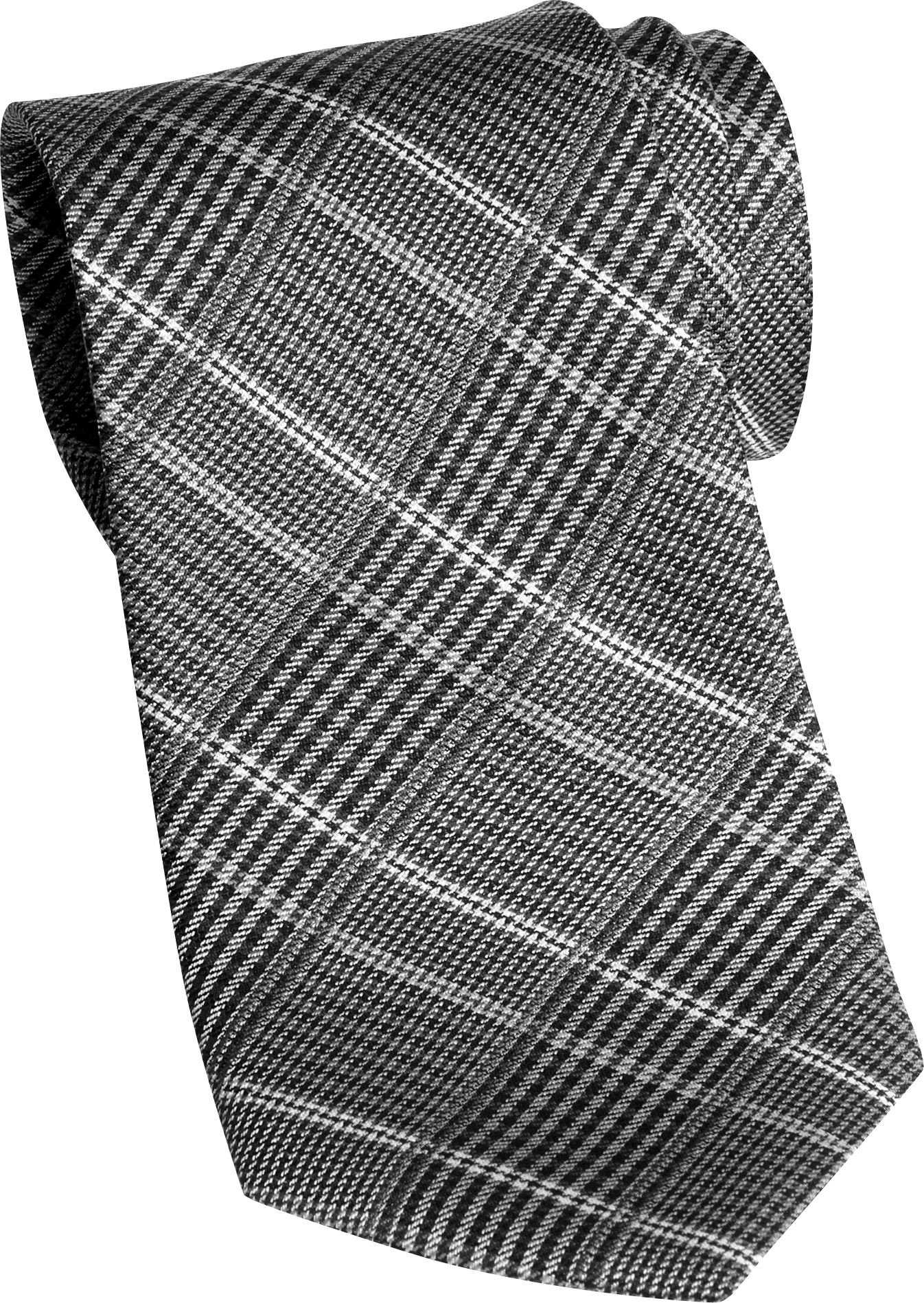 Jhane Barnes Black Plaid Narrow Tie