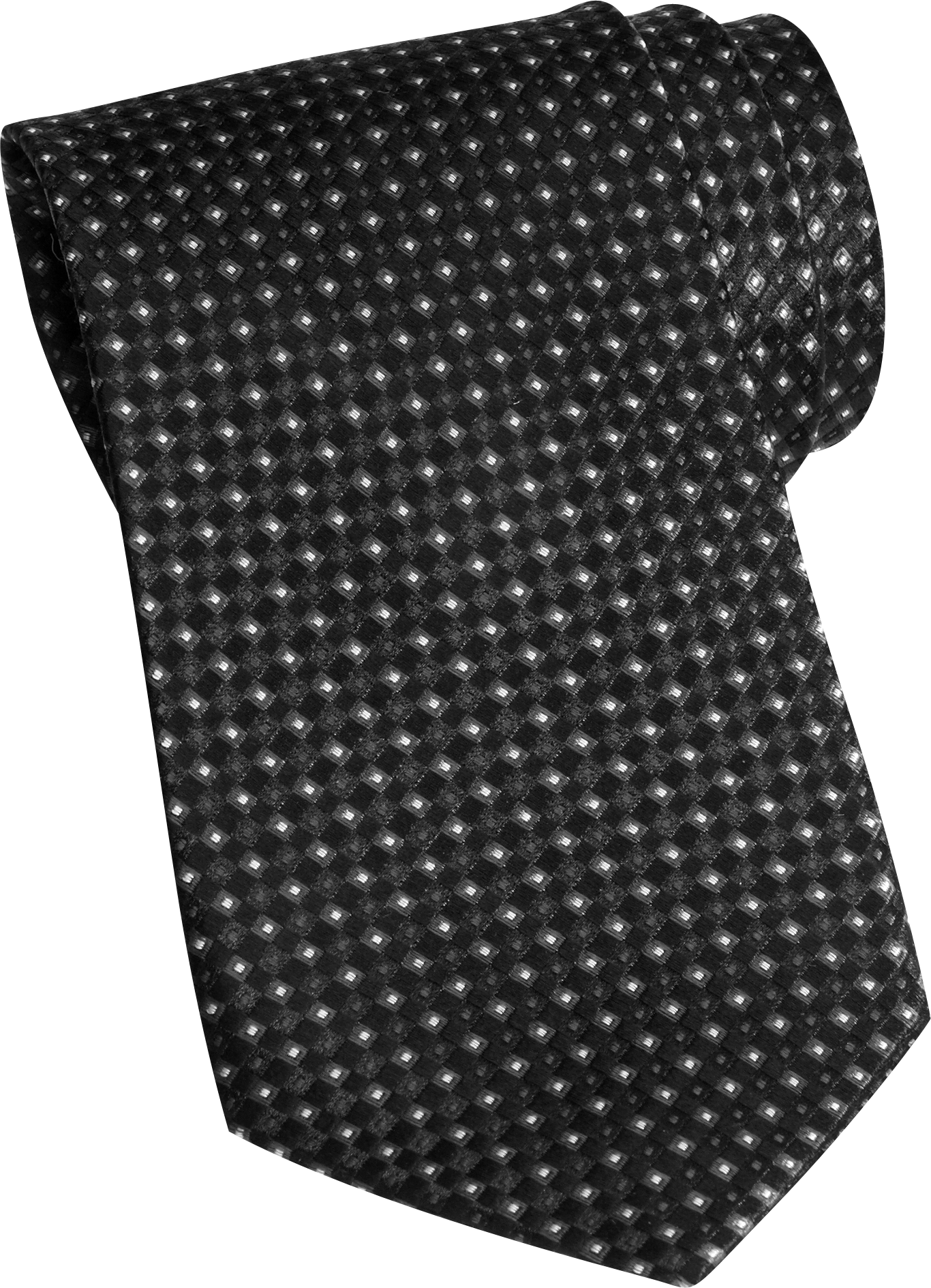Jhane Barnes Black Mini Diamond Narrow Tie