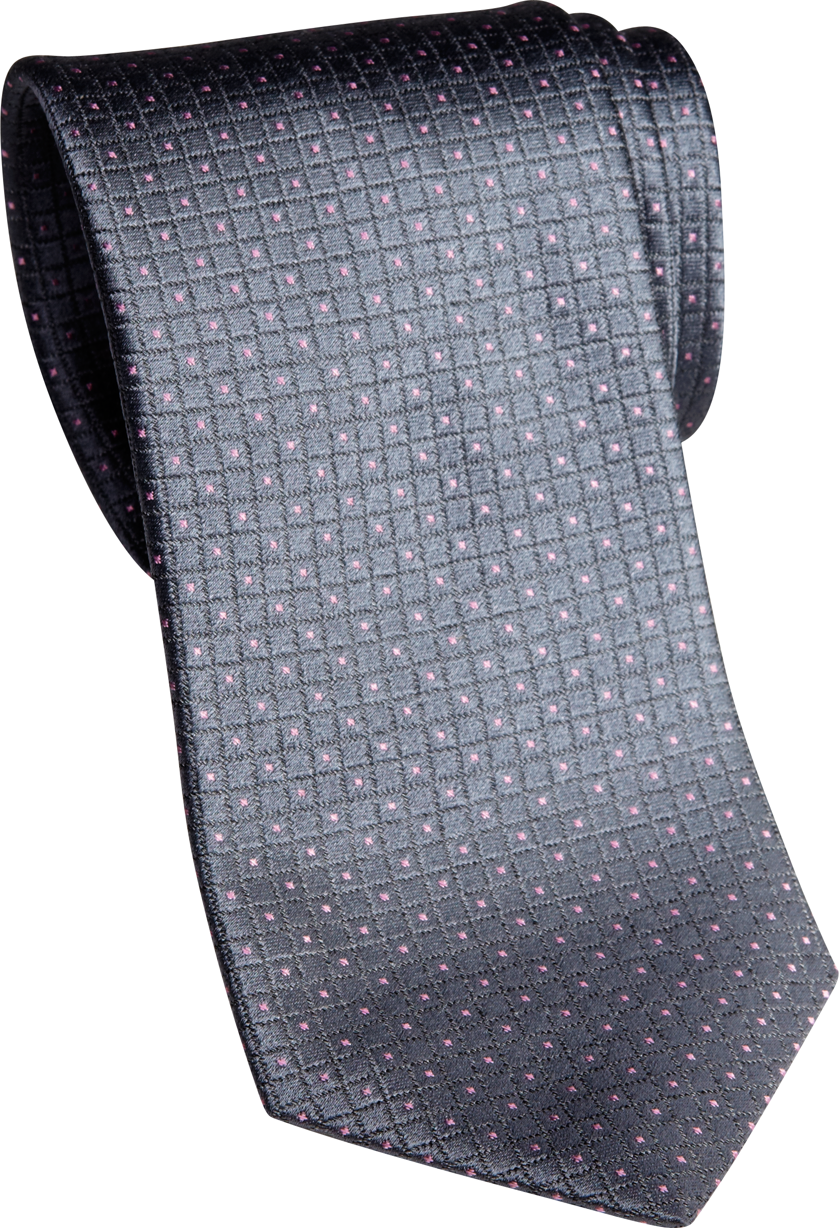 Jhane Barnes Gray Check Narrow Tie