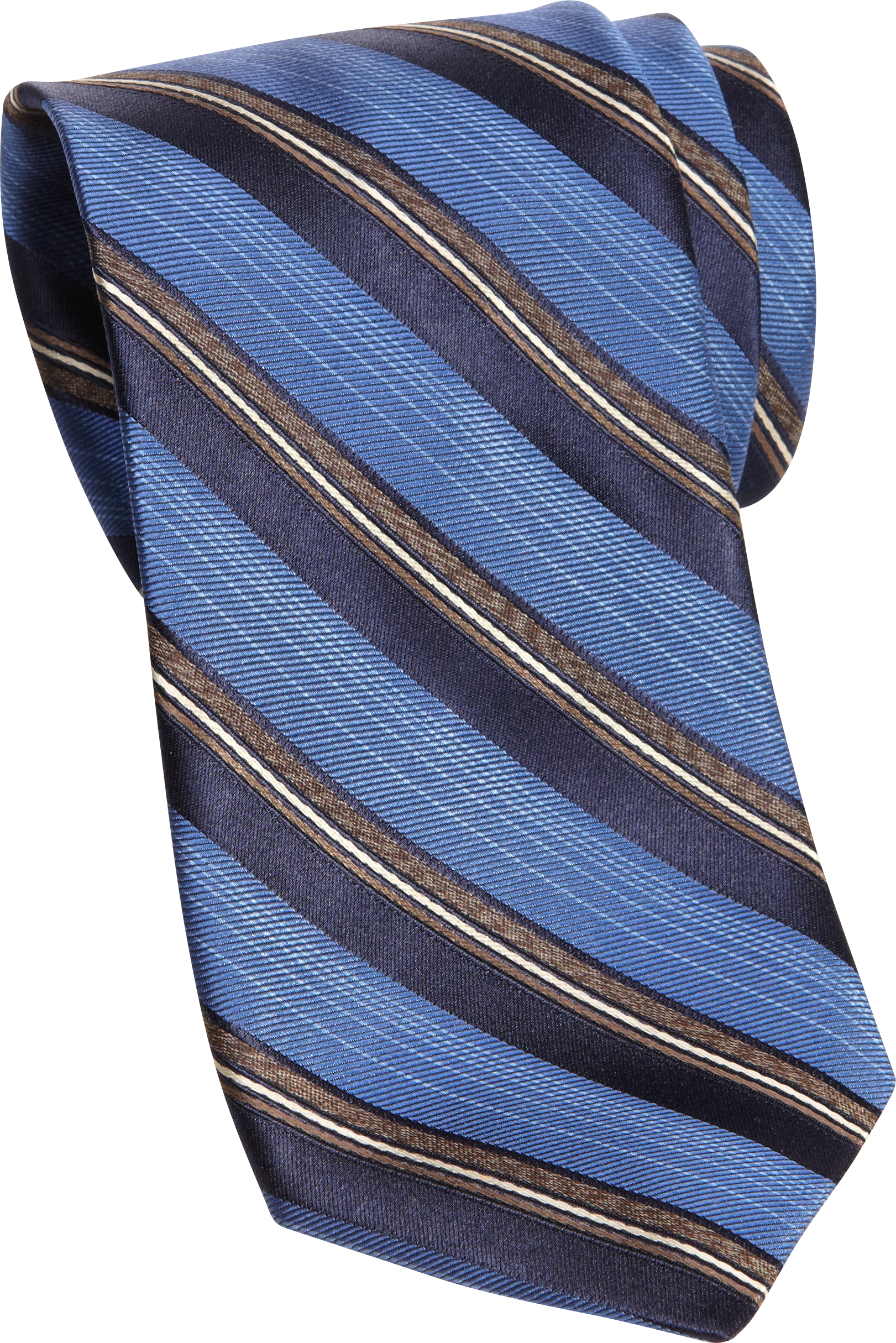 Jhane Barnes Blue Multistripe Narrow Tie