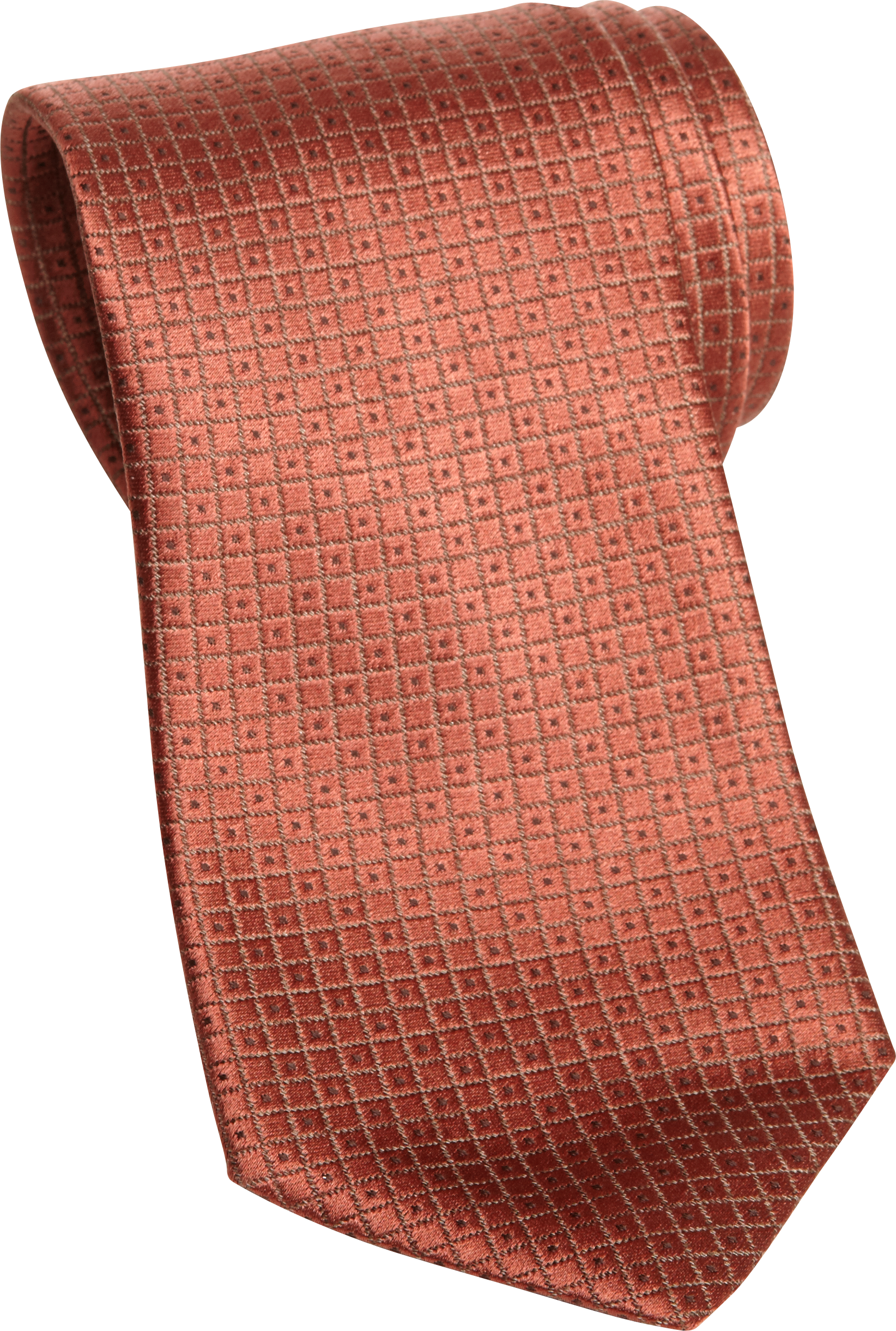 Jhane Barnes Orange Check Narrow Tie
