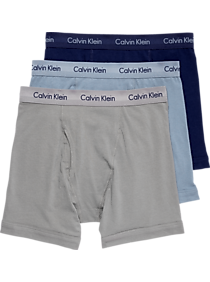 Calvin Klein Blue Classic Fit Cotton Stretch Boxer Briefs 3-Pack