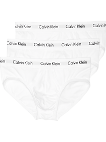 Calvin Klein White Classic Fit Cotton Stretch Hip Briefs 3-Pack
