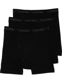 These Classic Fit boxer briefs by Calvin Klein feature a snug comfortable fit through the hip and leg. They are woven in fine 100% cotton for soft breathable comfort.