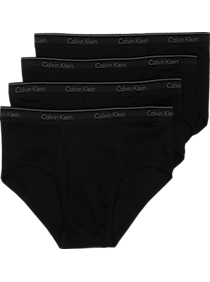 These Classic Fit hip briefs by Calvin Klein feature a snug comfortable fit throughout. They are woven in fine 100% cotton for soft breathable comfort.