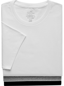 These Calvin Klein crew neck T-shirts are ideal undershirts and layering pieces featuring soft 100% cotton fabric in a classic crew neck style.