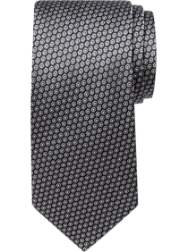 Pronto Uomo Black Geometric Dot Narrow Tie