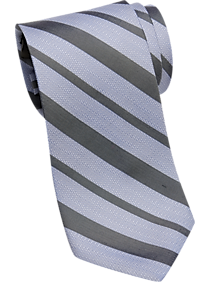 Calvin Klein Blue & Gray Stripe Narrow Tie