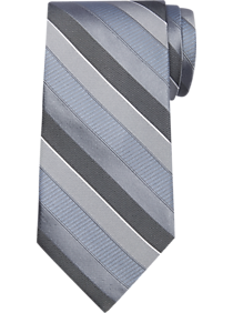 Calvin Klein Silver Stripe Narrow Tie