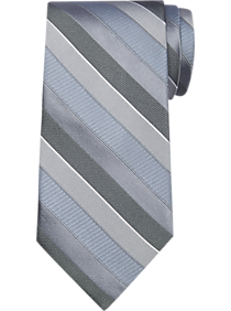 Calvin Klein Silver Stripe Narrow Tie