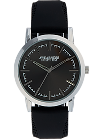 Awearness Kenneth Cole Silver & Gray Rubber Band Watch