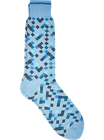 Egara Blue Diamond Dress Socks