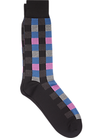 Egara Black Check Dress Socks