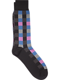 Egara Black Check Dress Socks