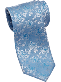Esquire Blue Floral Skinny Tie