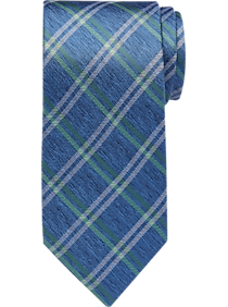 Nautica Green & Blue Plaid Narrow Tie