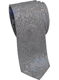 Egara Gray Paisley Skinny Tie