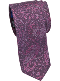 Egara Purple Paisley Skinny Tie