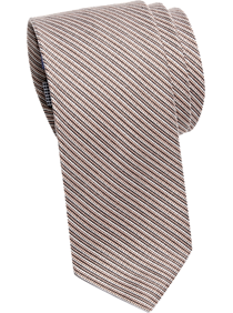 Egara Orange Stripe Skinny Tie