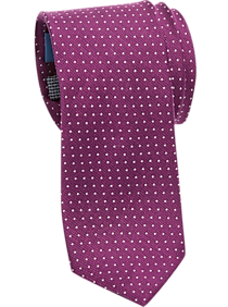 Egara Plum Polka Dot Skinny Tie