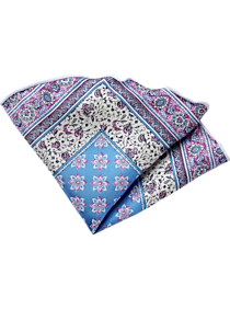 Burma Bibas Circle Pink Floral Pocket Silk