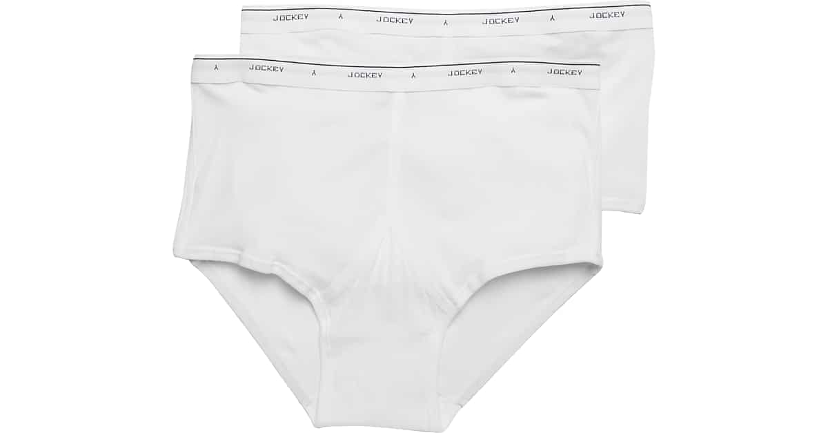 Jockey White Briefs, 2pack Men's Underwear Men's Wearhouse