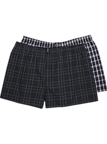 Jockey Blue Plaid Full-Cut Boxers 2-Pack