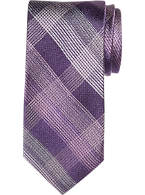 Joseph Abboud Purple Plaid Narrow Tie