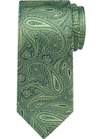 Joseph Abboud Green Paisley Narrow Tie