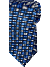 Burma Bibas Blue Micro Check Narrow Tie