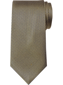 Burma Bibas Gold Micro Check Narrow Tie