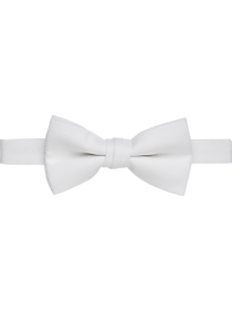 Pronto Uomo White Pique Pre-Tied Formal Bow Tie