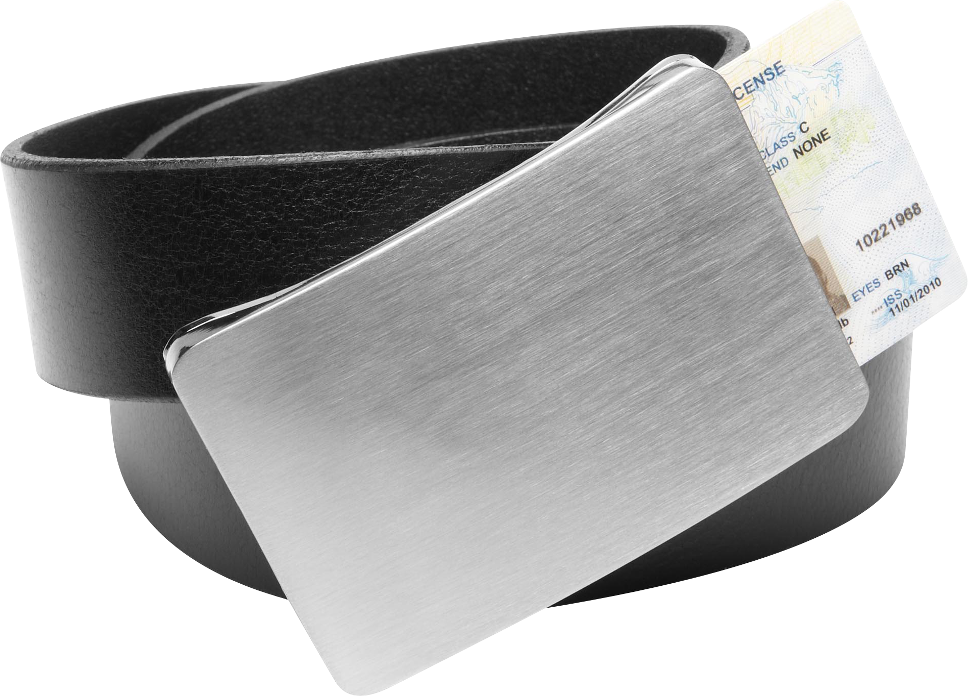 Gunmetal Smart Belt Buckle with Adjustable Strap