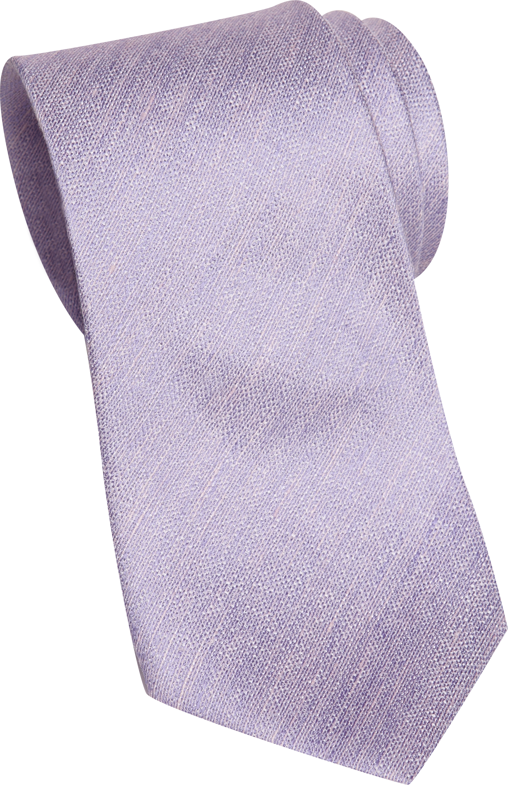 Egara Lavender Silk and Linen Narrow Tie
