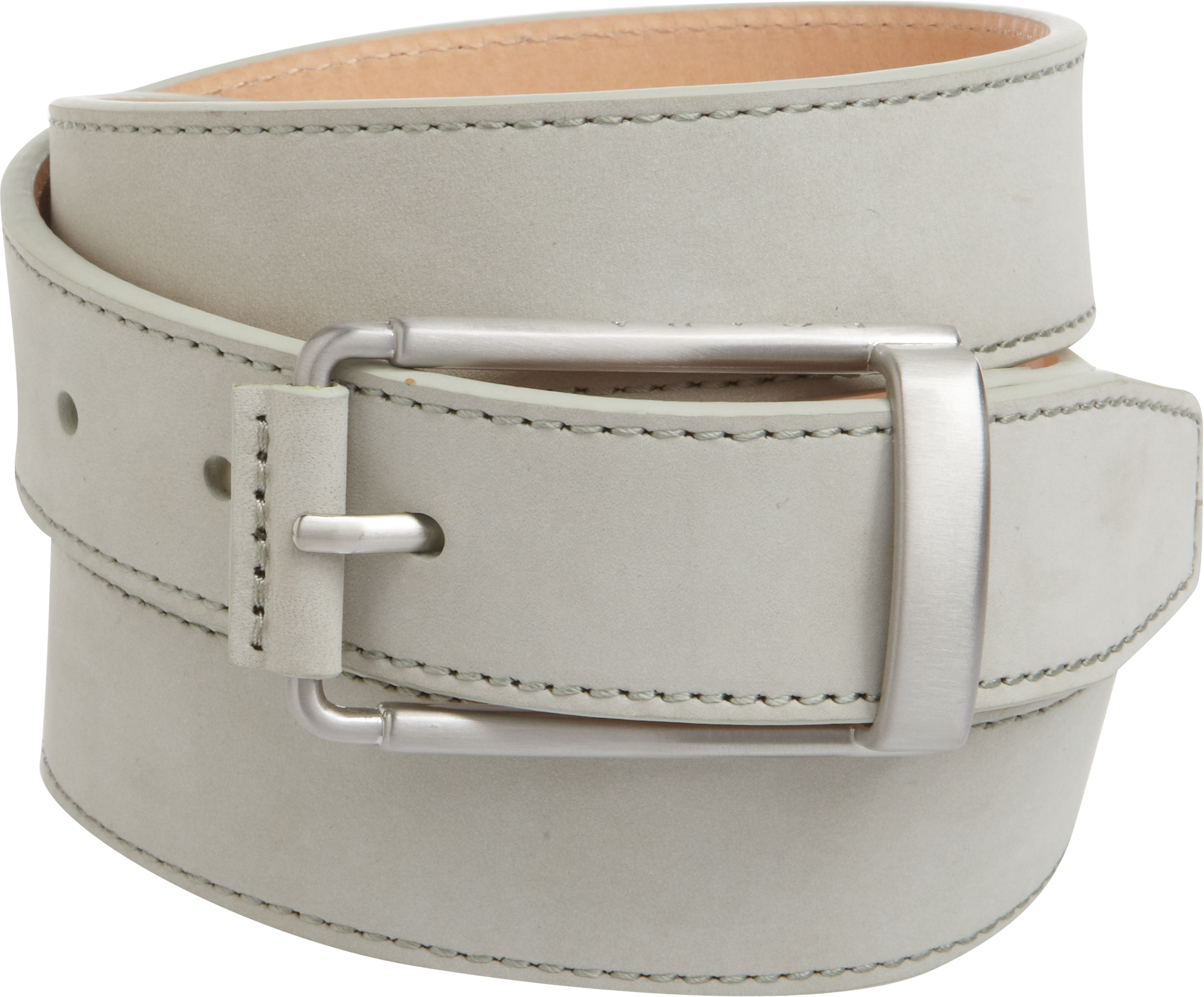 Egara Gray Leather Belt
