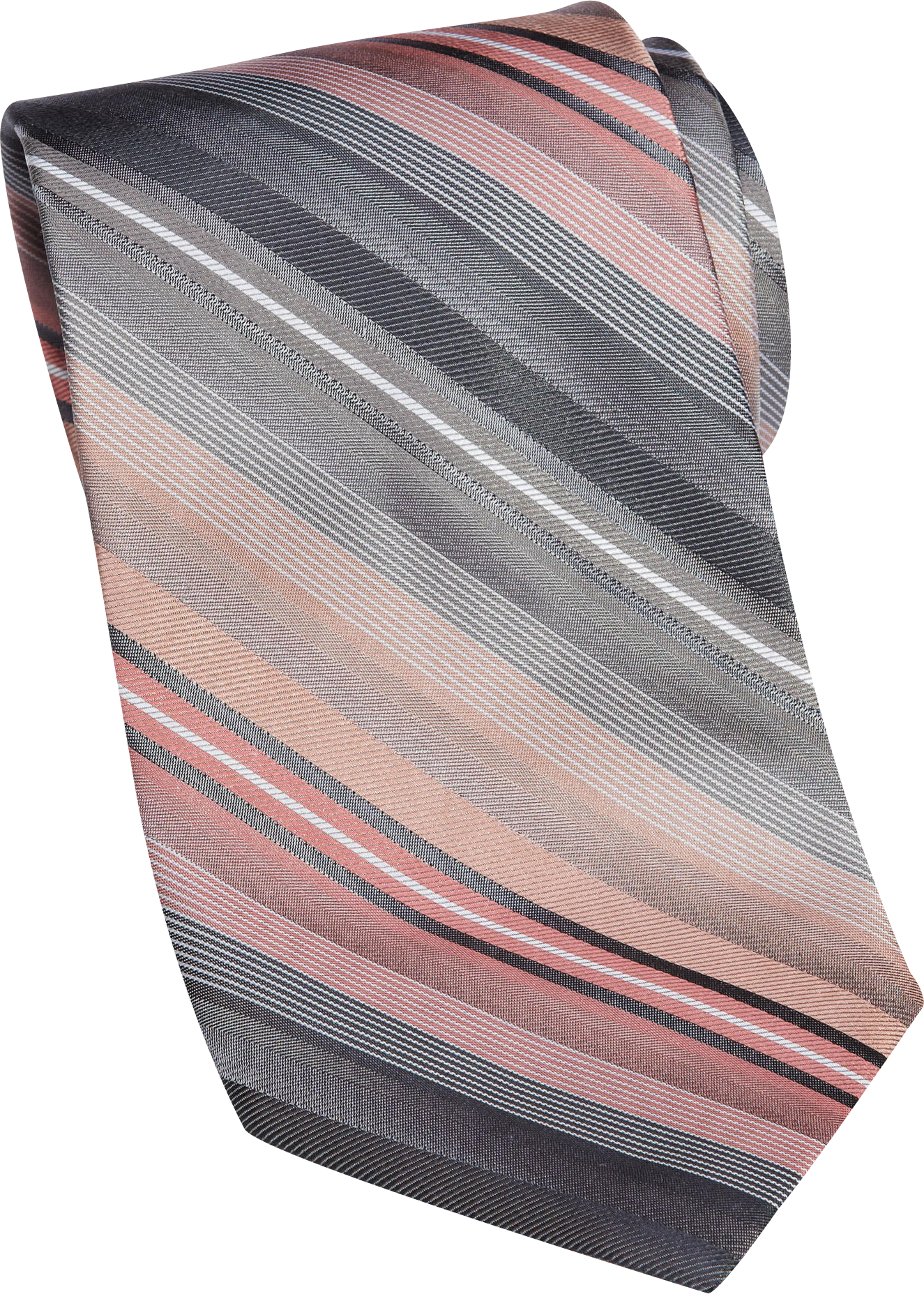 Calvin Klein Pink Stripe Silk Tie