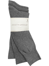 Joseph Abboud Gray Extended Size Socks (Three-Pack)
