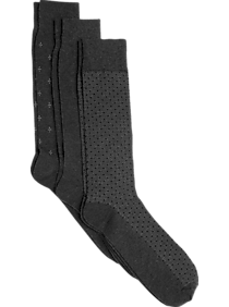 Joseph Abboud Taupe Multi-Patterned Dress Socks 3-Pack